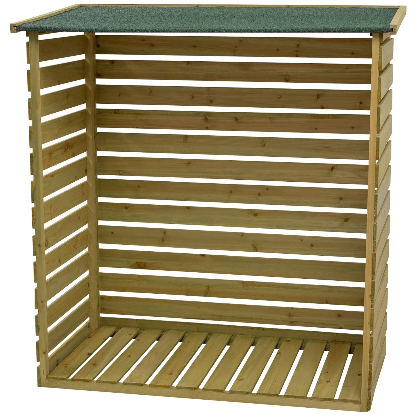 Brothers HVAC LLC Treated Wooden Heavy Duty Log Store Garden Storage Shed