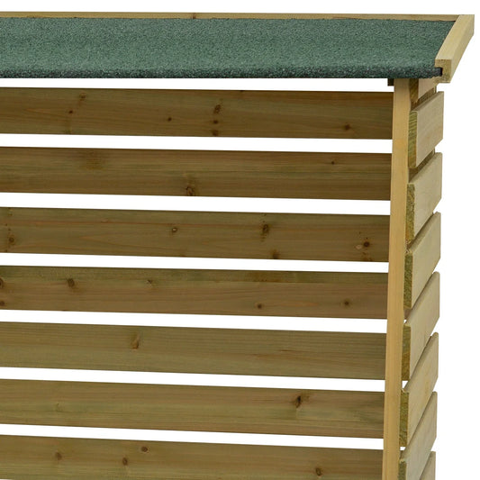 Brothers HVAC LLC Treated Wooden Heavy Duty Log Store Garden Storage Shed